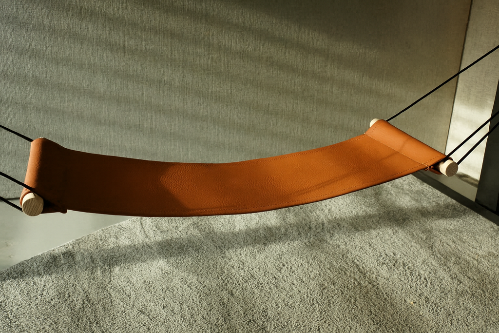 voetenhangmat cognac